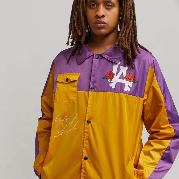 Purple/Gold City of Angels Stadium Jacket - Size XXL - Picture 1 of 8